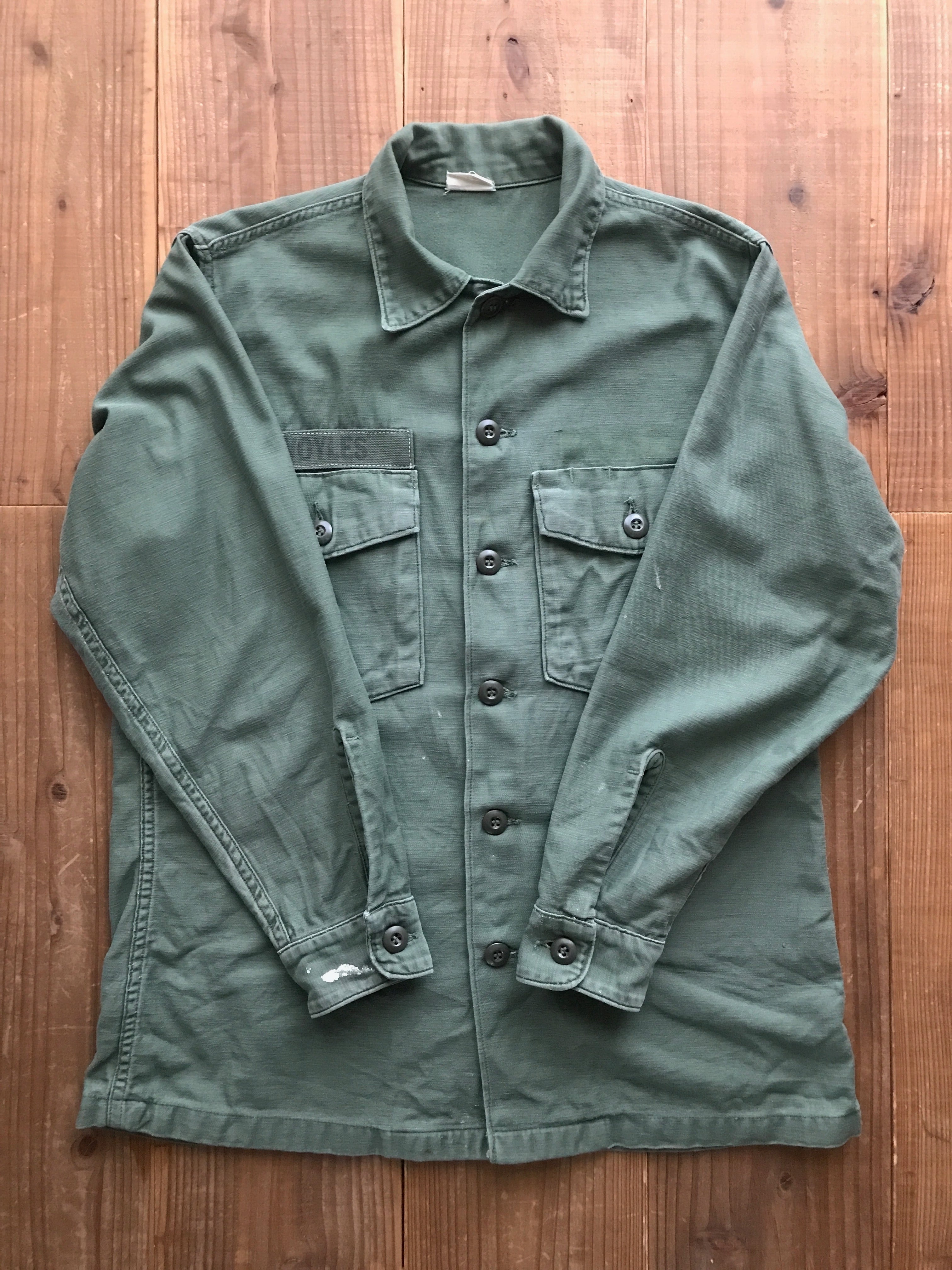 69's U.S.ARMY ユーティリティシャツ OG-107 表記(15 1/2 × 31)　