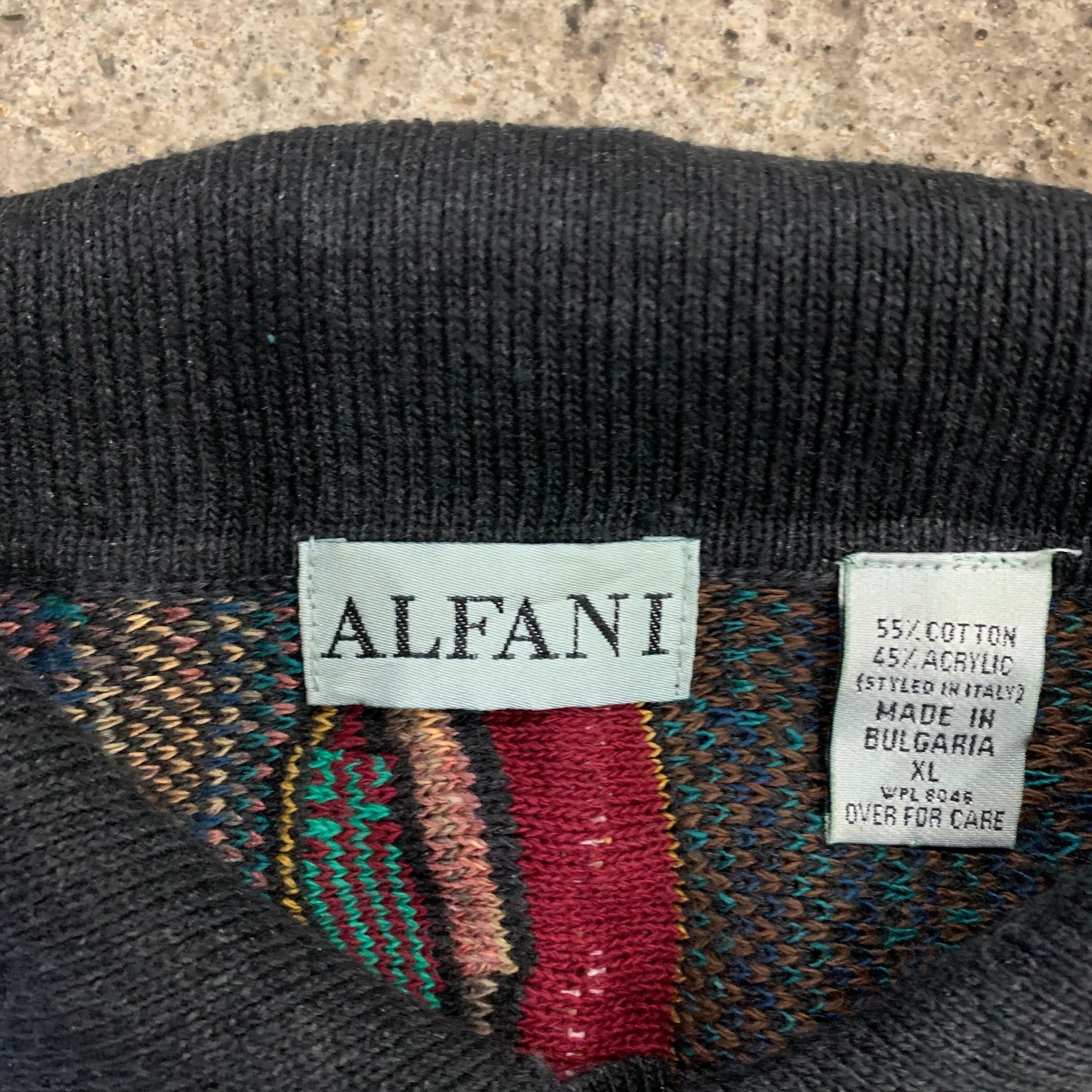 90s ALFANI 3D cotton knit | What