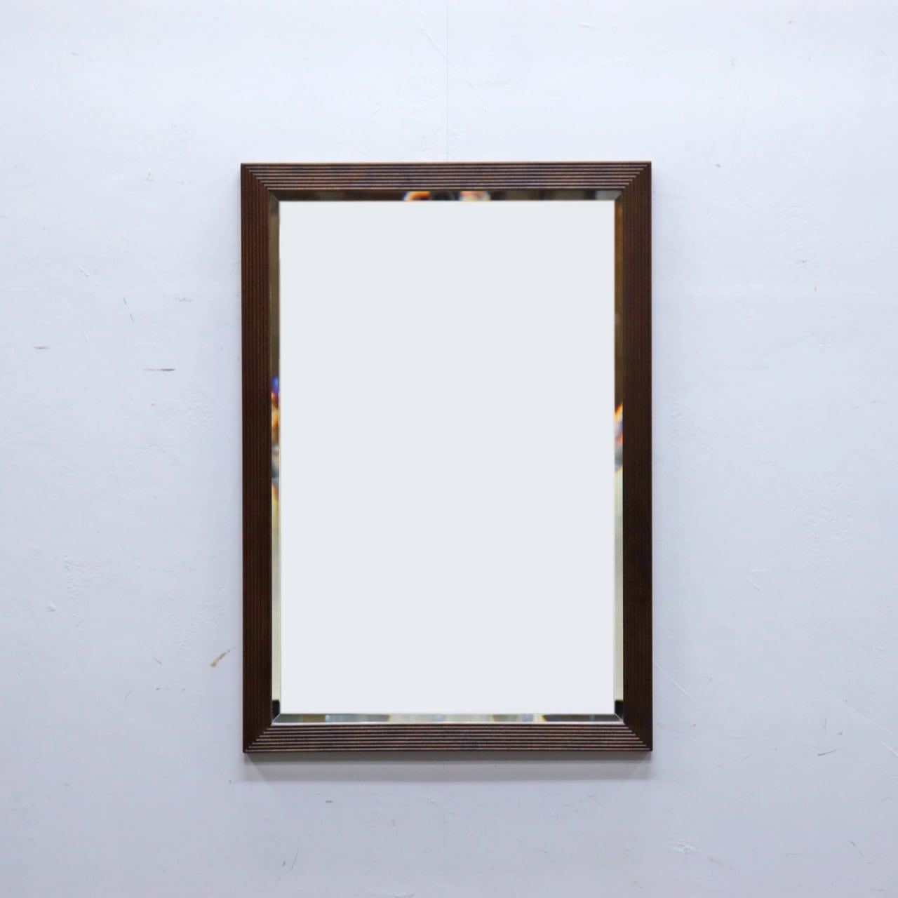 松本民芸家具 ミズメザクラ無垢材 壁掛け ウォール ミラー 鏡 化粧 PLK15103