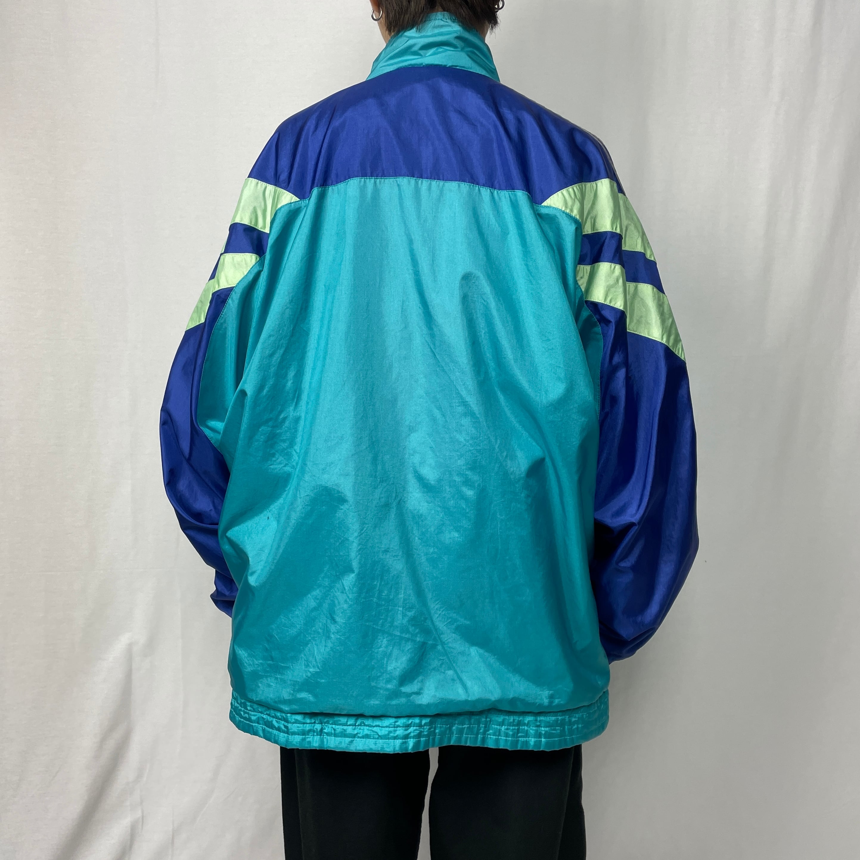 【希少】アディダス　90s　マルチカラー　バックプリント　トラックジャケット
