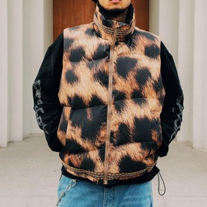 【DRIP6421】OD × SWFI Leopard Pattern Down Vest