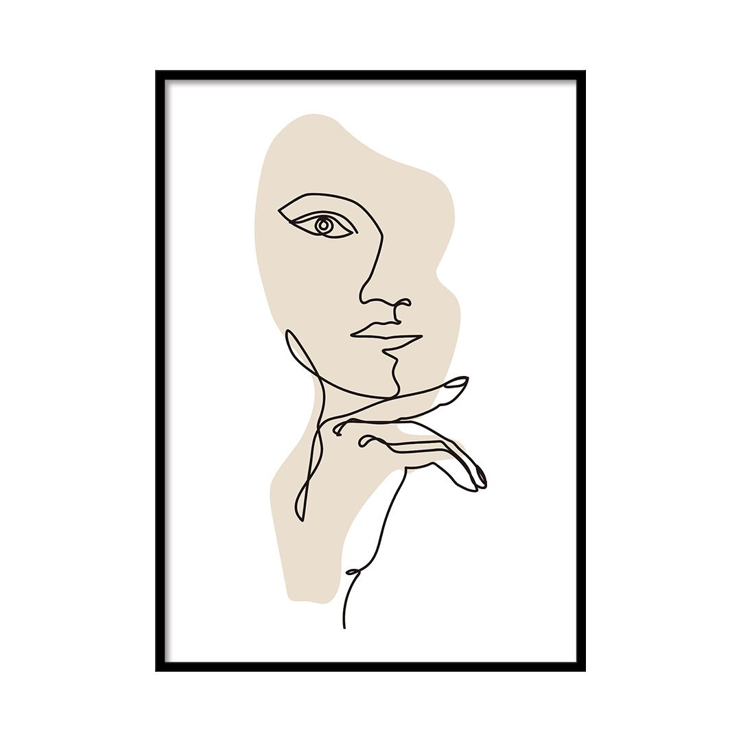 A0029/線画/アートポスター【 A4 / A3 / A2 / A1 サイズ・フレーム 付きに変更可 】