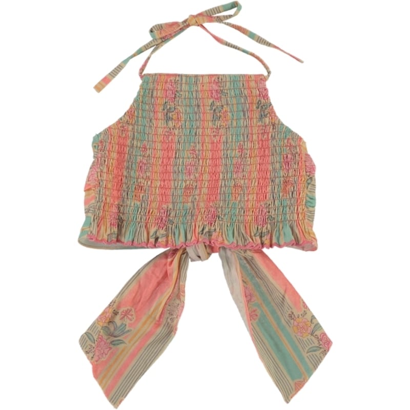 〈 Bebe Organic 26SS 〉 Florence Top / Floral Stripe