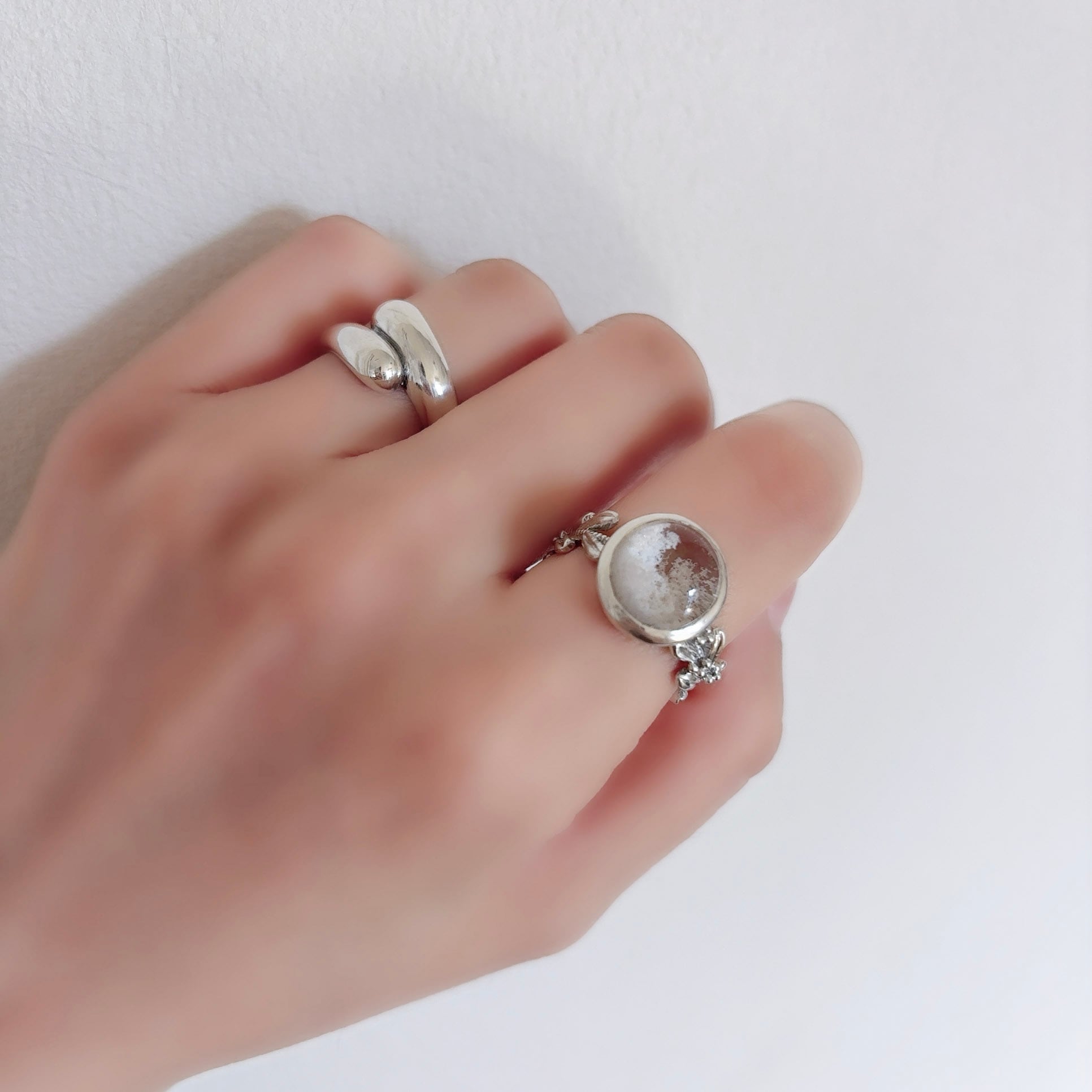 White Gardenquartz ホワイトガーデンクォーツ リング | DoubleMoon