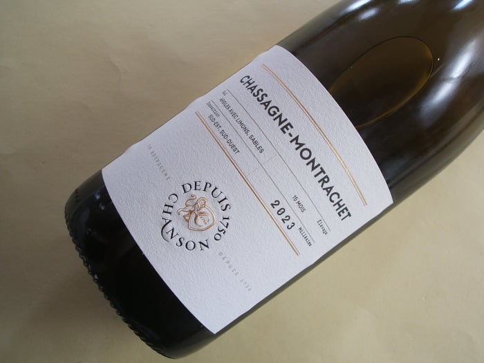 シャサーニュ・モンラッシェ 白 2023年 シャンソン
