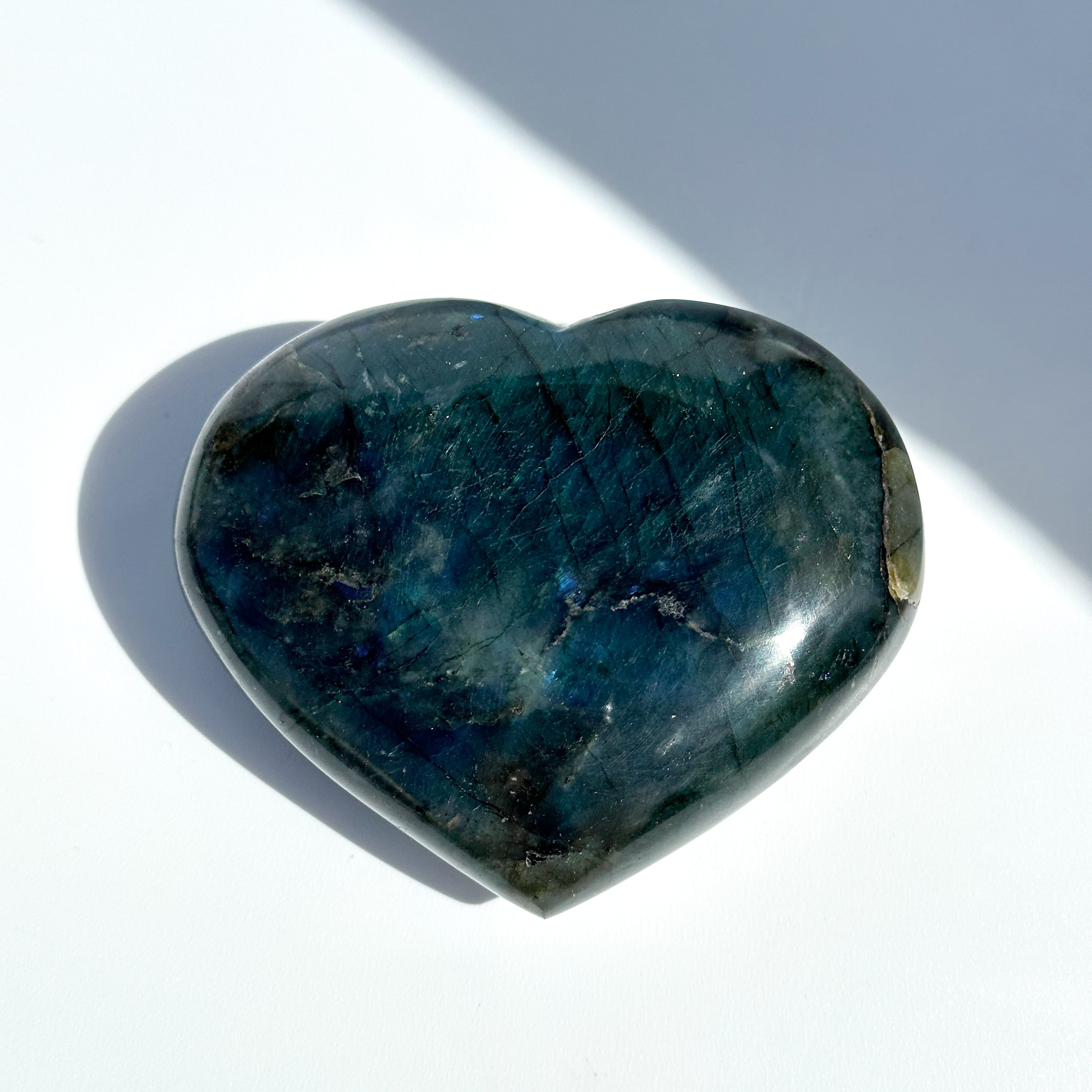 Big♡ラブラドライト ハート 02◇ Labradorite ◇天然石・鉱物