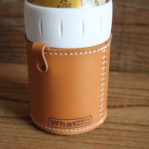 What will be will be サーモス THERMOS 保冷缶 ホルダー レザー カバー 350ml