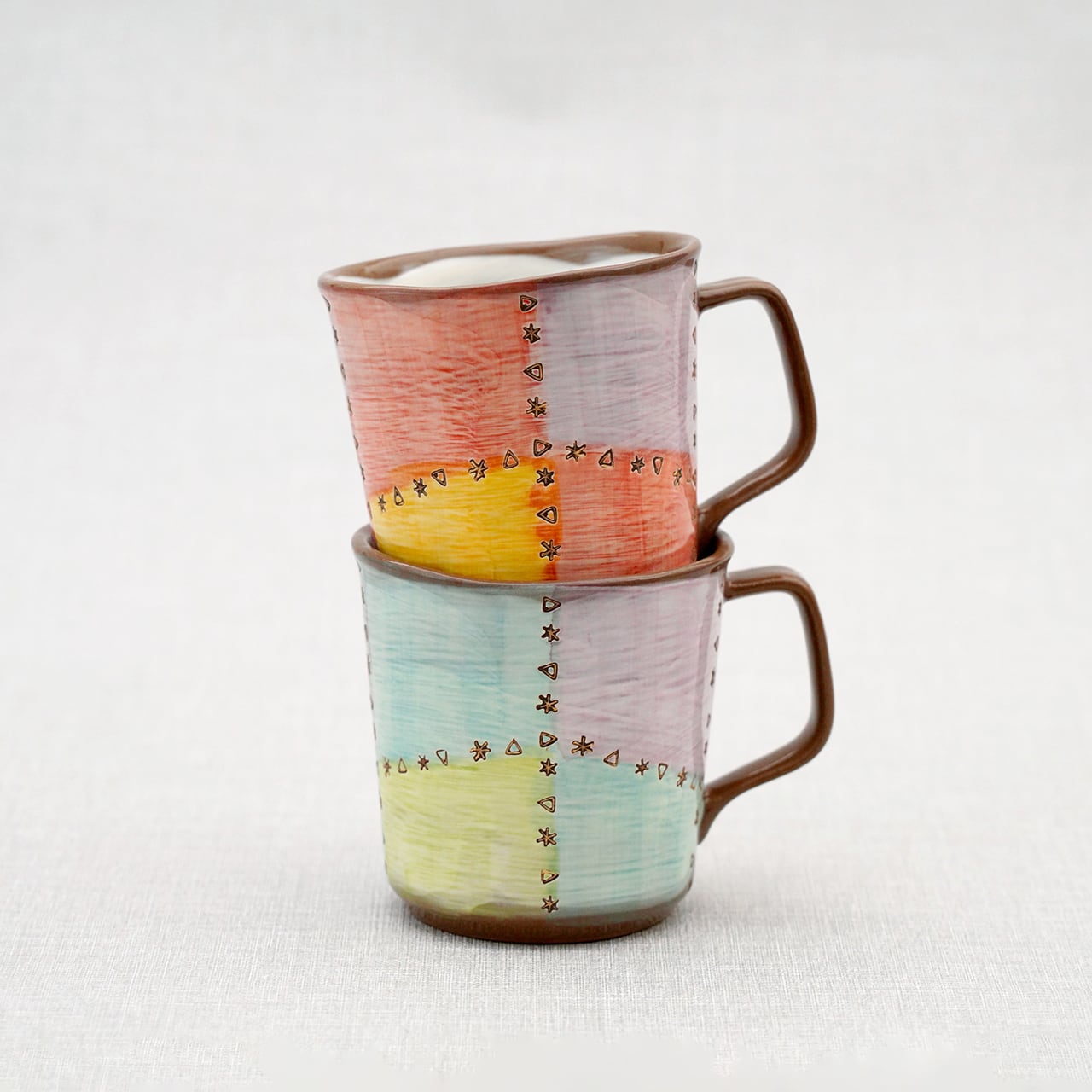 パッチング マグカップ（大） | 菊祥陶器／工房祥sho～ Kikusho