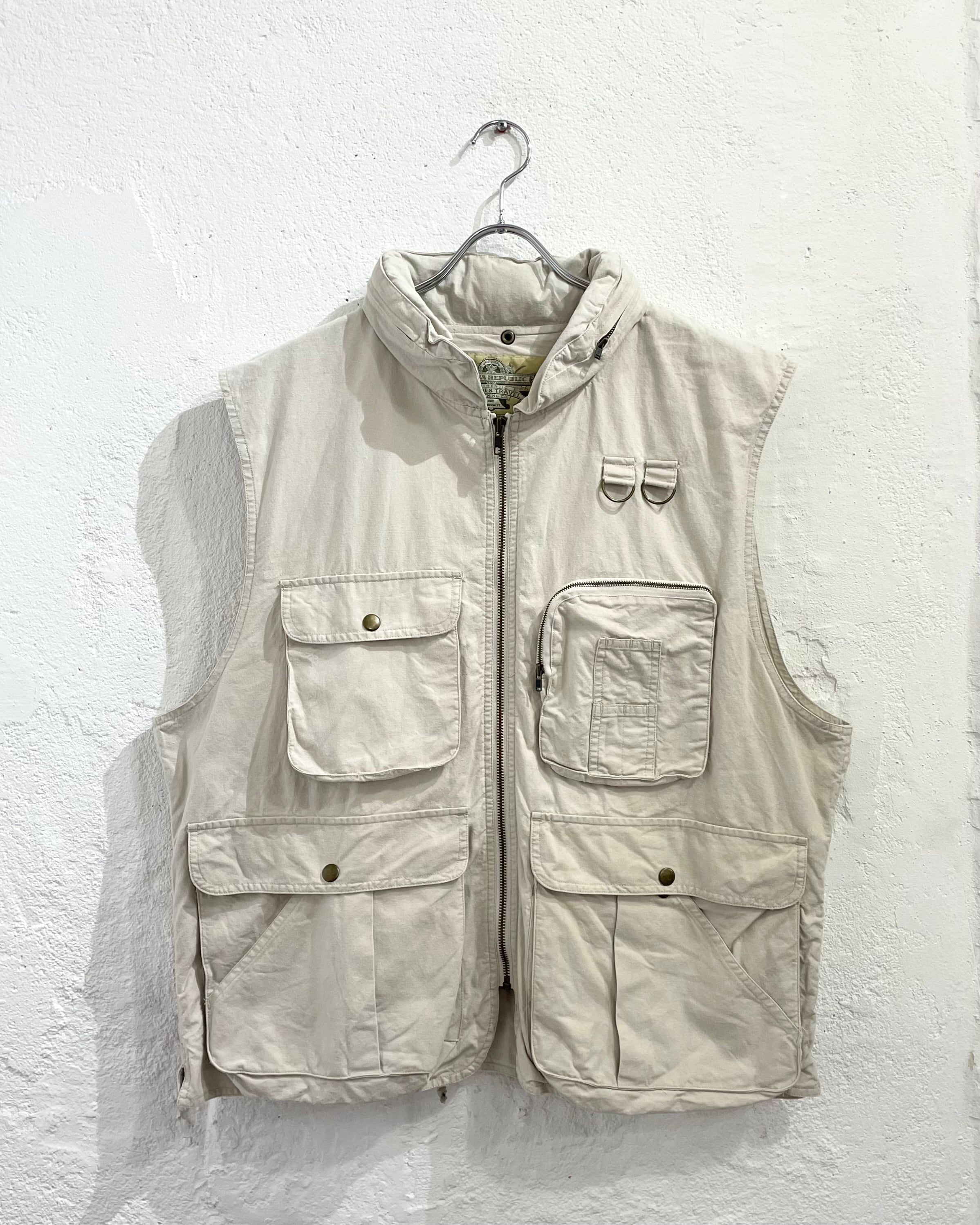 80s~ BANANA REPUBLIC Cotton Safari Vest