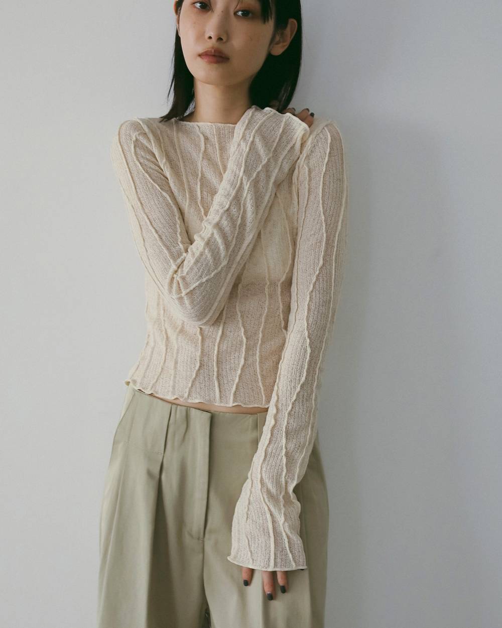 anuke 】Random Pintuck Tops | valance 福井｜レディース セレクト