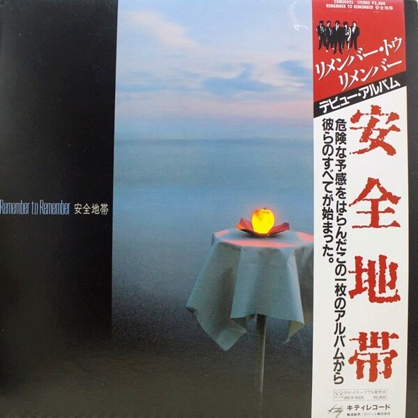 安全地帯 / Remember To Remember [28MS 0025] - 画像1