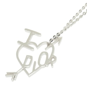 ディオール I LOVE DIOR ペンダント ネックレス シルバー メタル レディース Dior 【中古】