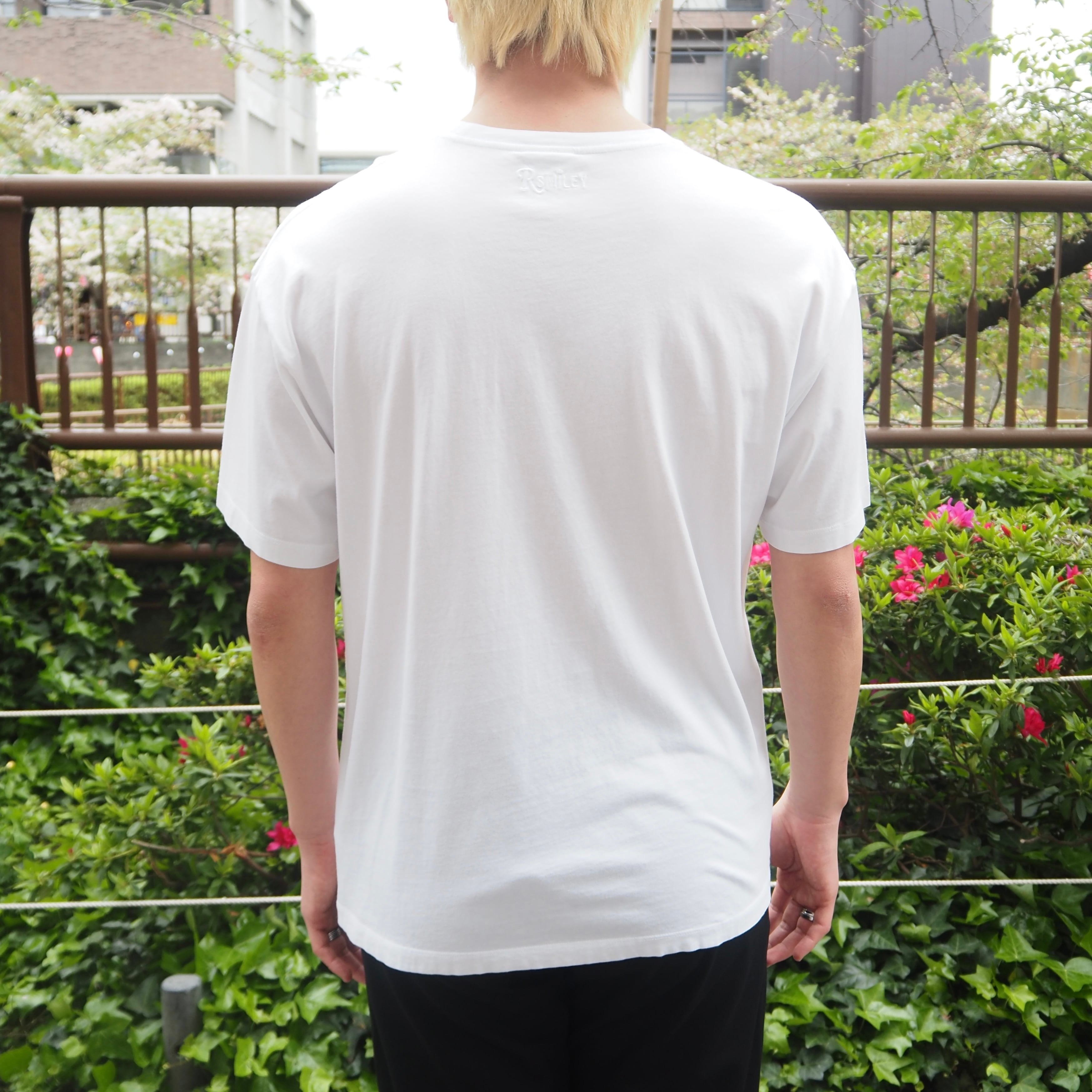 RAF SIMONS Tシャツ スマイリー コットン ホワイト ラフシモンズ
