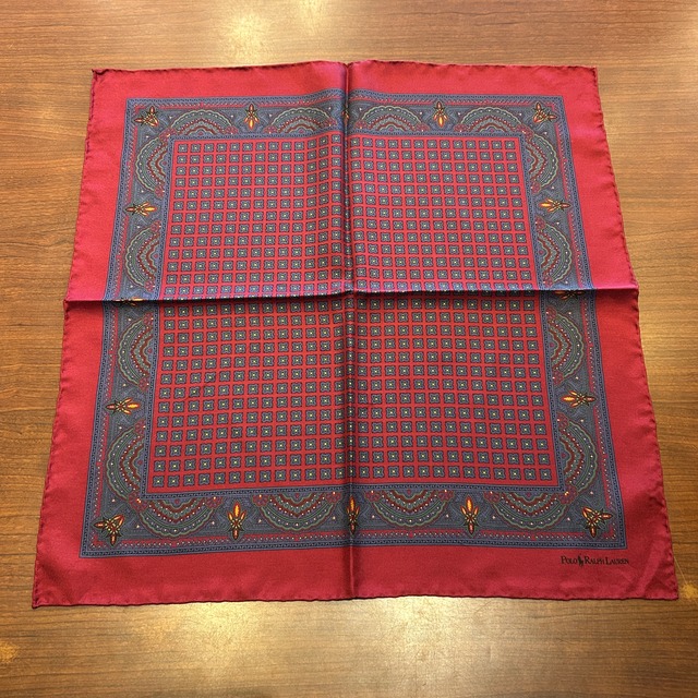 RALPH LAUREN SILK CHIEF RED