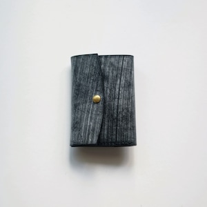 limited  tri-fold wallet - ブライドル -  bridle leather - bk