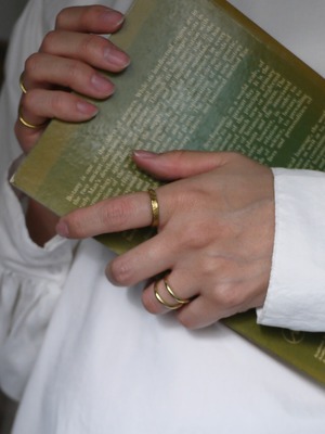 texture ring :brass