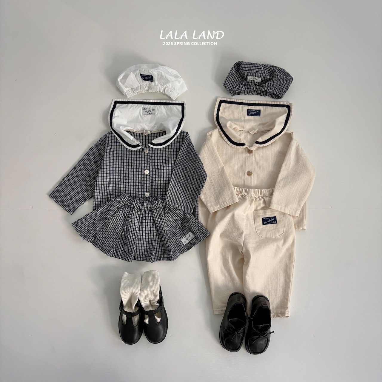 LALALAND 26/SS (Kids)Sailor-collar shirt