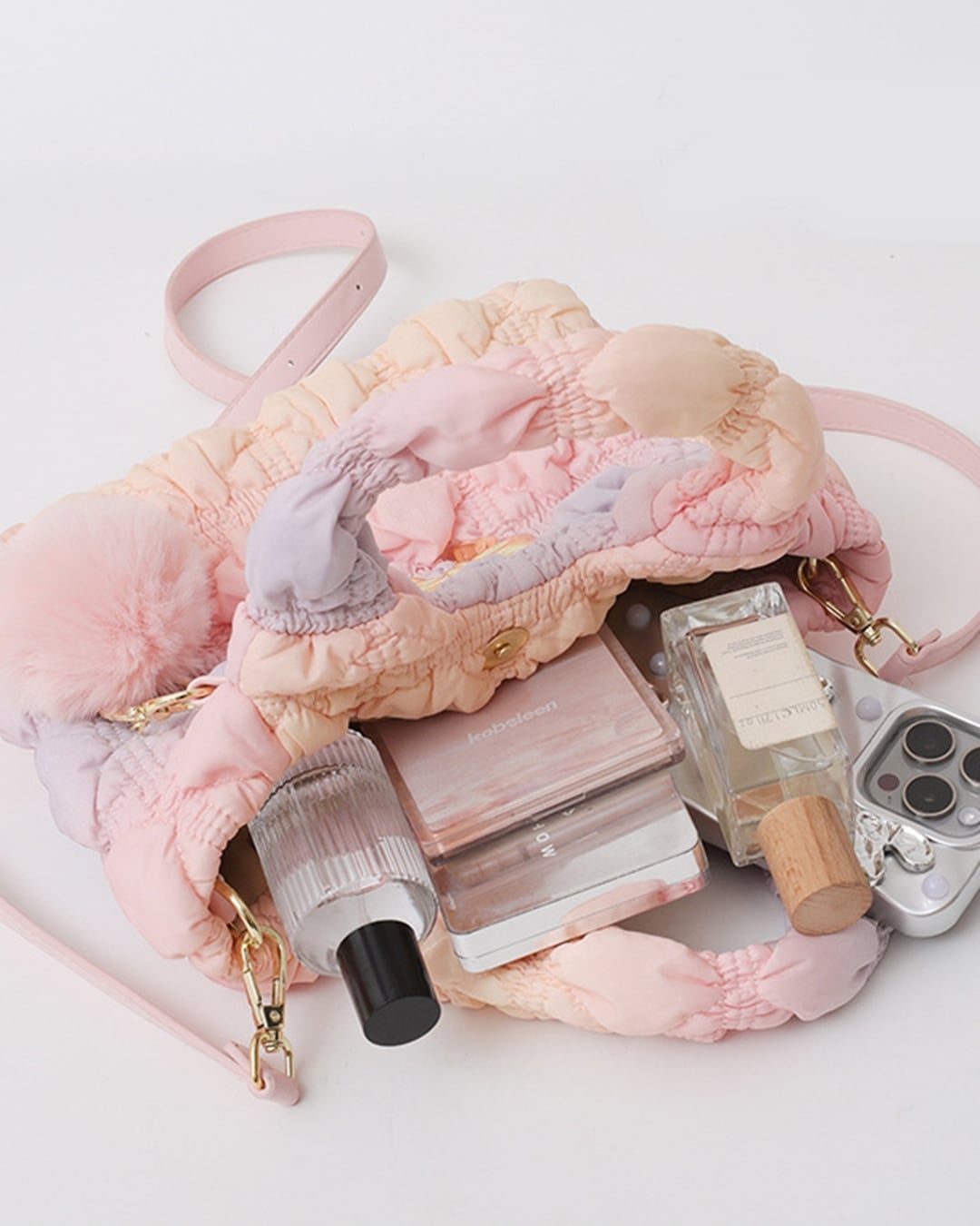 キルティングパフリボンバッグ（9 colors） 24A07116 | Deelia