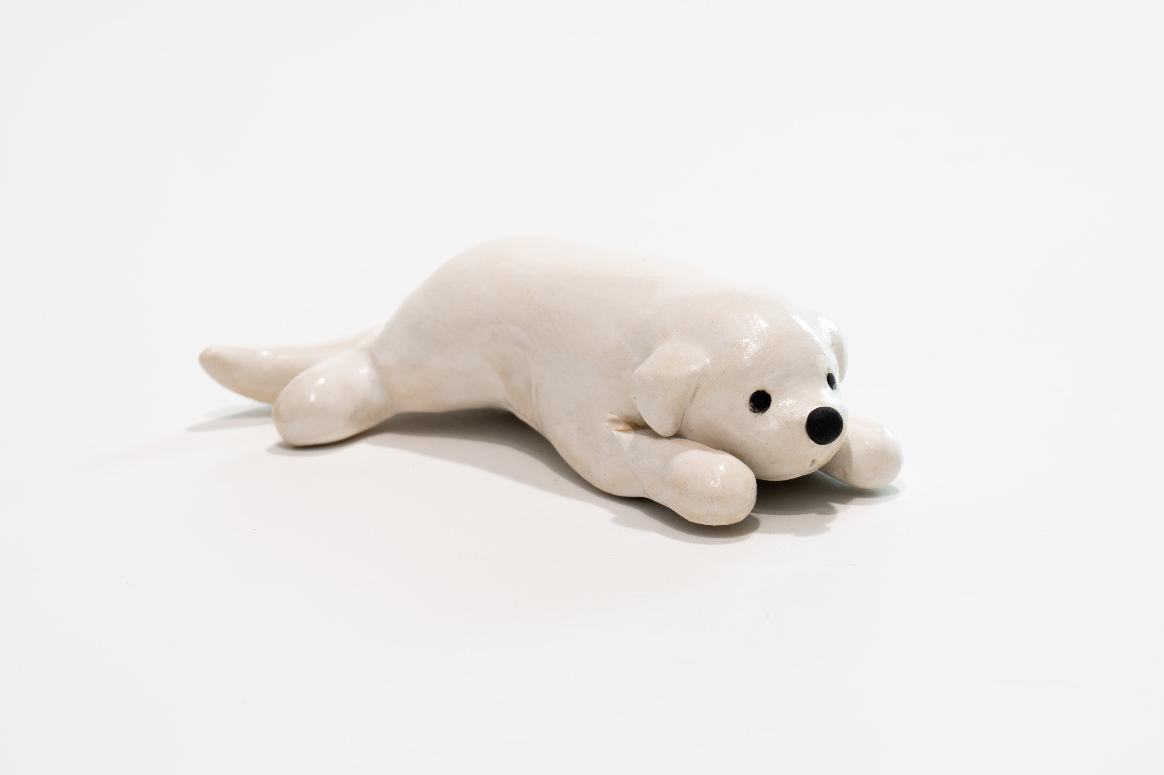 グレート ピレニーズ 置物 オブジェ 陶器 リアル KSK 光和陶器 ドッグ 犬 グレート ピレニーズ 置物 オブジェ 陶器 リアル KSK 光和陶器