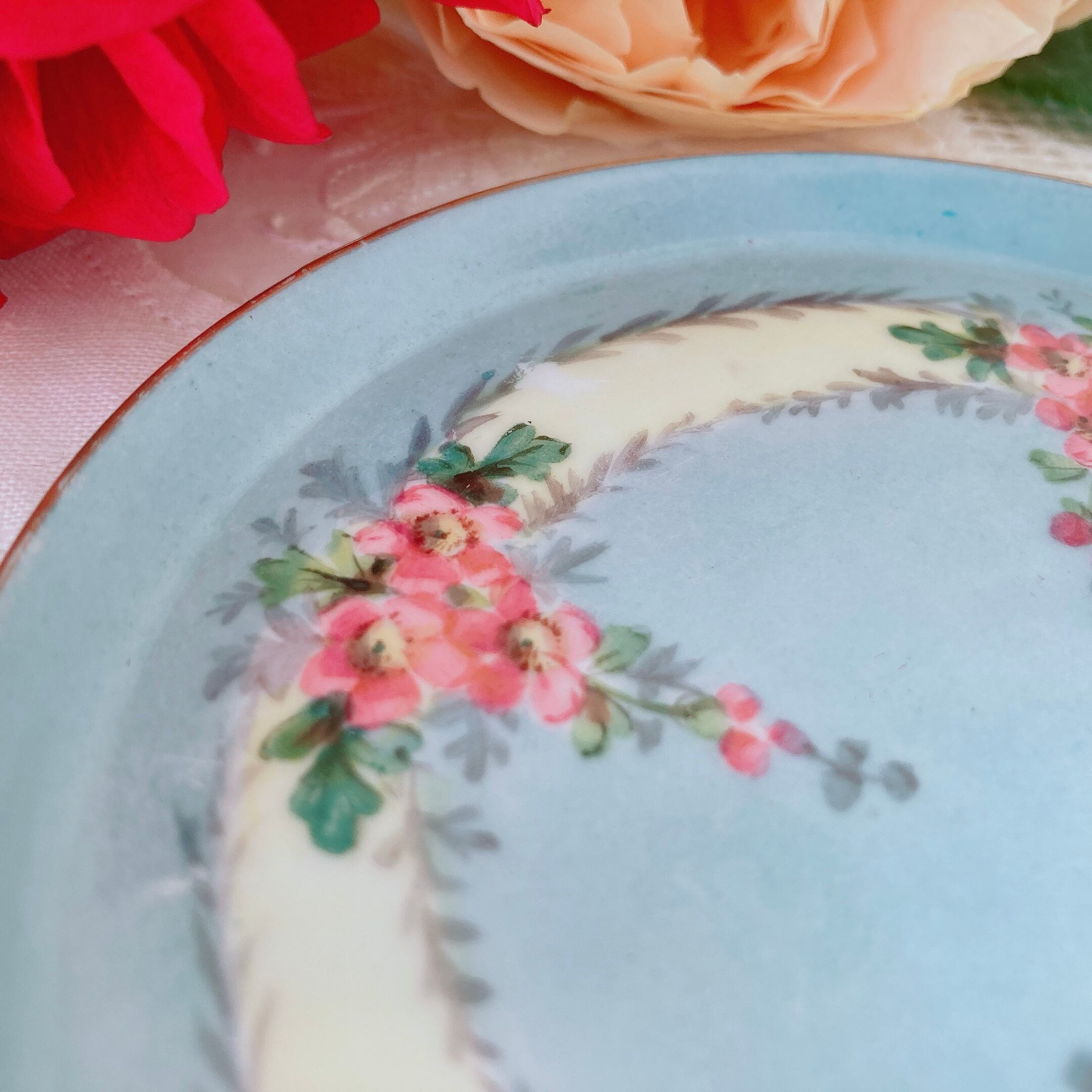 リモージュ フランス製 小皿③ フランス リモージュブルーの小皿 | AntiqueRose