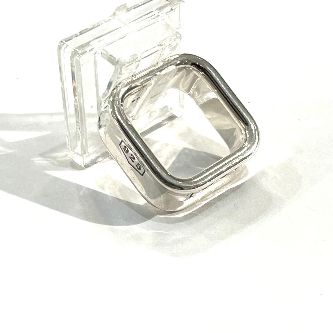 TIFFANY&CO.】【9-10号】2684 T&CO 1837 スクエアリング／シルバー925