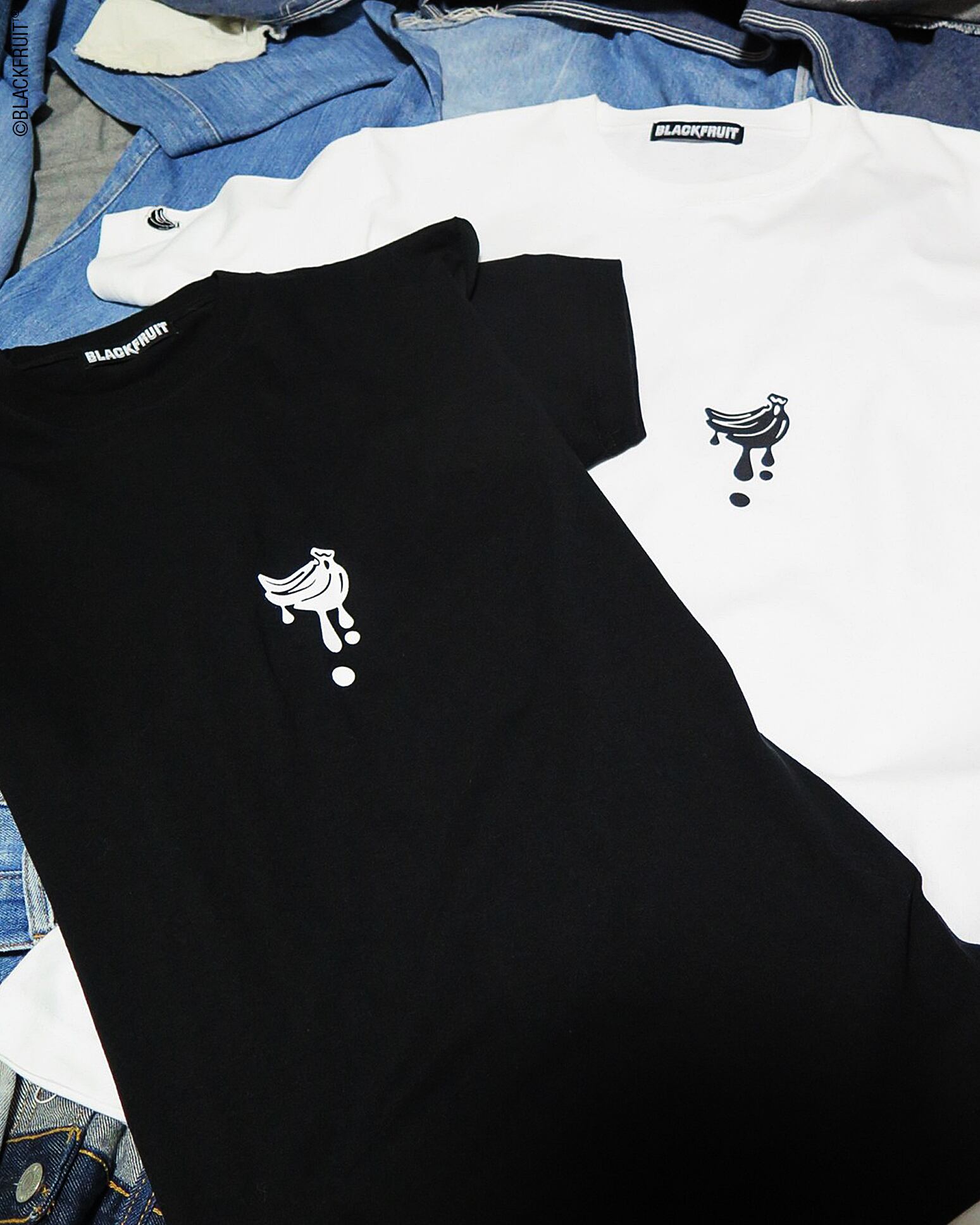 DRIP BANANA PRINTED TEE | BLACKFRUIT