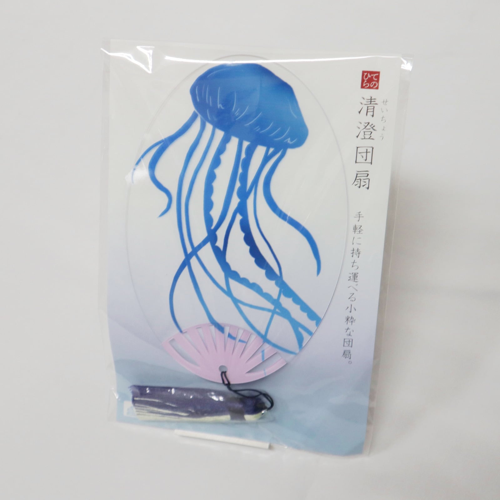 夏の透明うちわ クラゲ | Asahiya‐きものと和のお店‐
