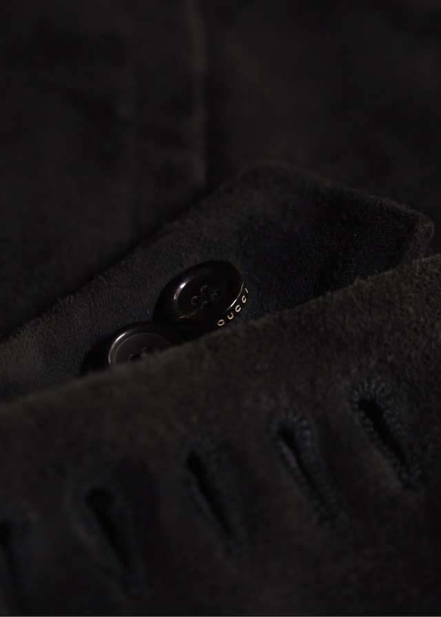 Gucci by Tom Ford 01AW 2b single suede leather tailored jacket