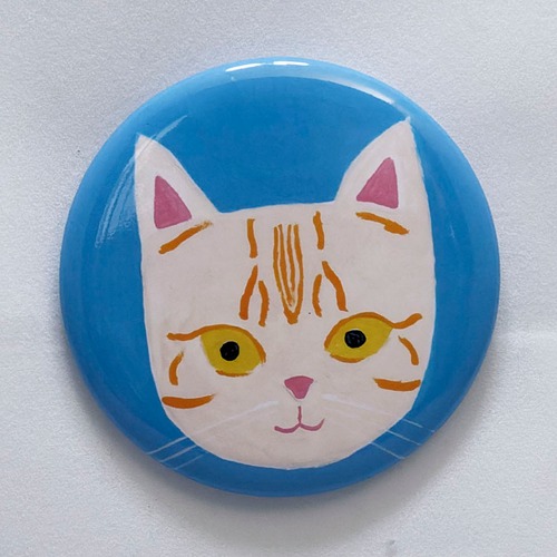 森邦保作品 猫マグネット N13（キジトラ白イメージ）ロゴマークなしです。
