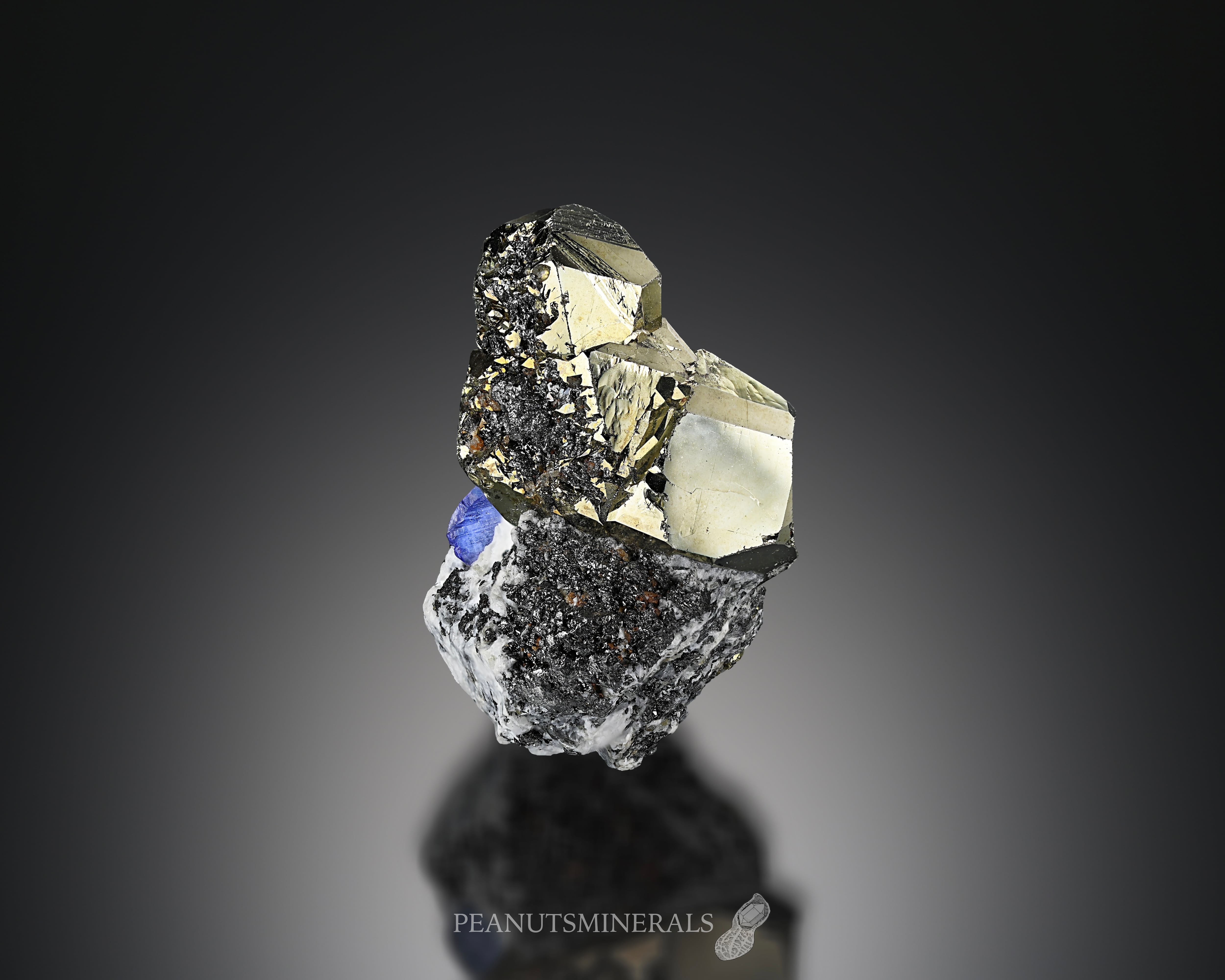 タンザナイト/パイライト【Tanzanite with Pyrite】タンザニア産