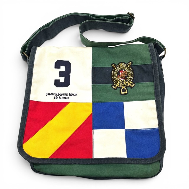 Vintage Polo Ralph Lauren Patchwork Shoulder Bag / ヴィンテージ ポロラルフレーレン ショルダーバッグ パッチワーク