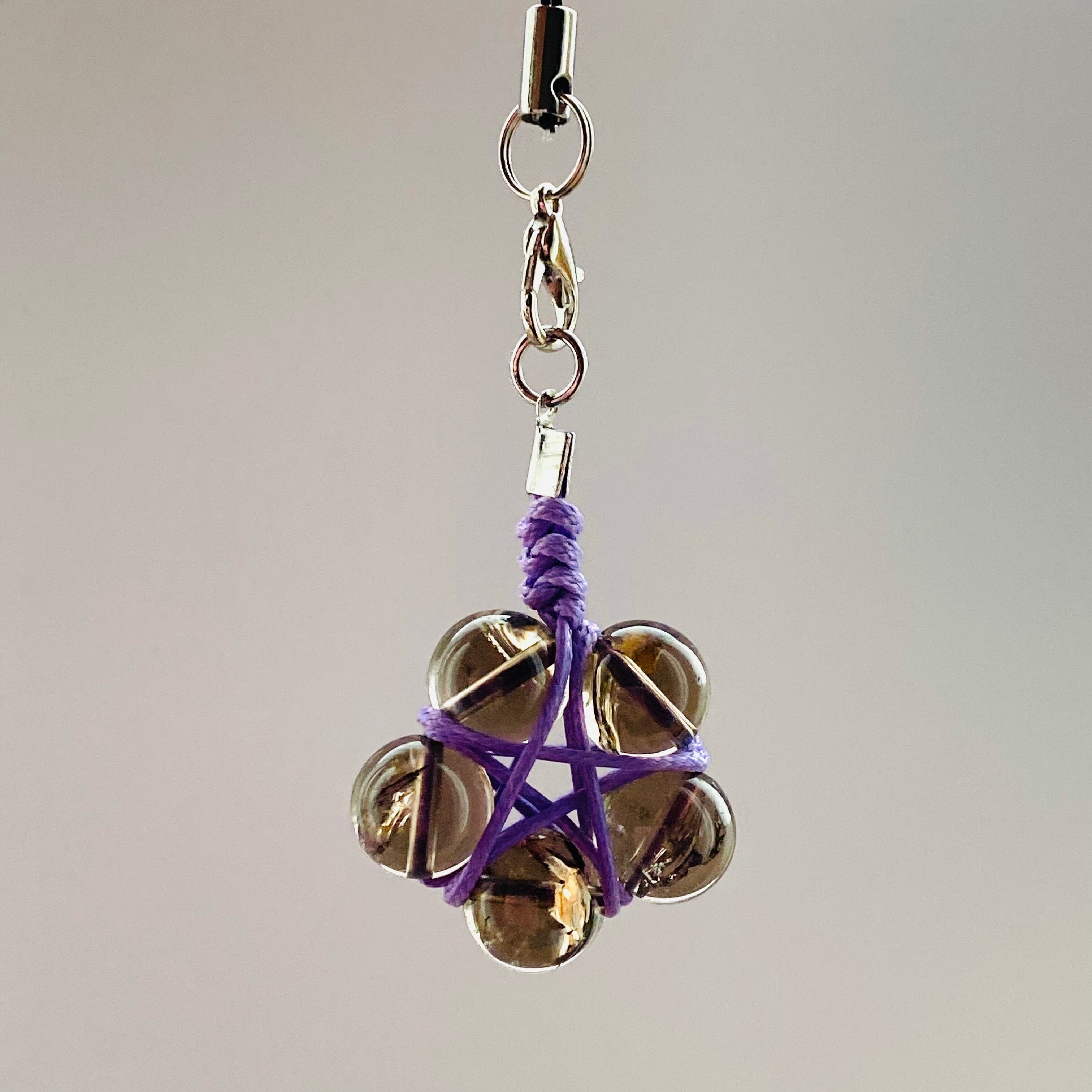 五芒星 スモーキークォーツ ストラップ | マンダラアース
