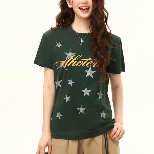 fade star logo short-sleeve tee　フェードスターロゴ半袖ティー　J1993
