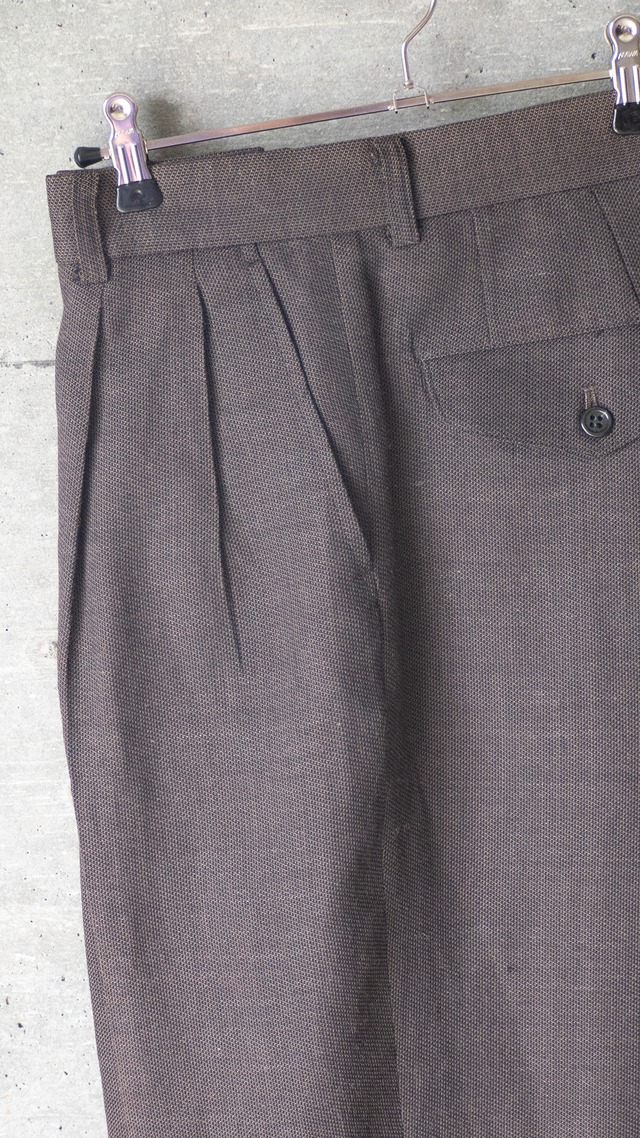 "NINE THREE QUARTER" 1990s Wool linen trousers