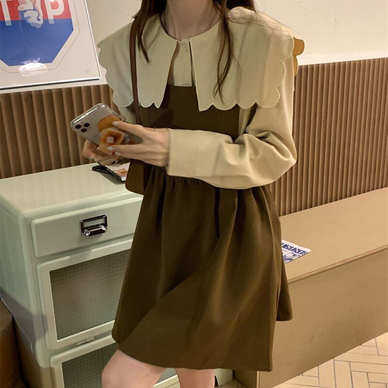 セットアップ ブラウス ジャンパースカート ジャンスカ スカラップ