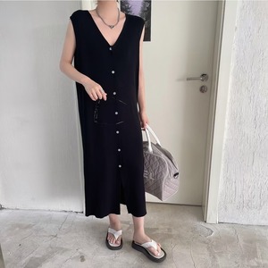 Vネックタンクワンピ　AJ1050-1933