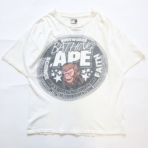 90S A BATHING APE SCIENCE BEAST REIGN SUPREME TSHIRT