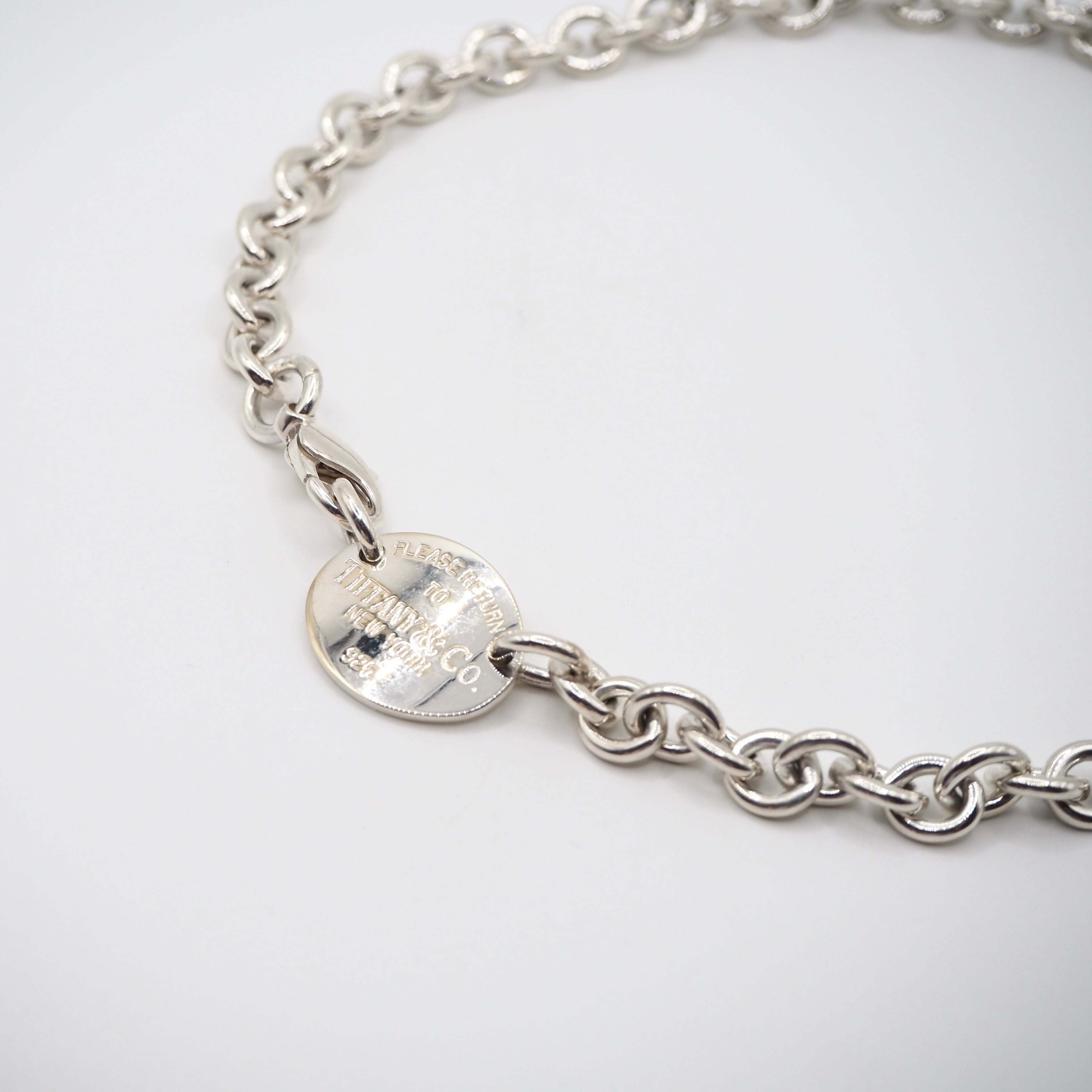 Tiffany&Co. オーバルタグ ネックレス シルバー925 ティファニー