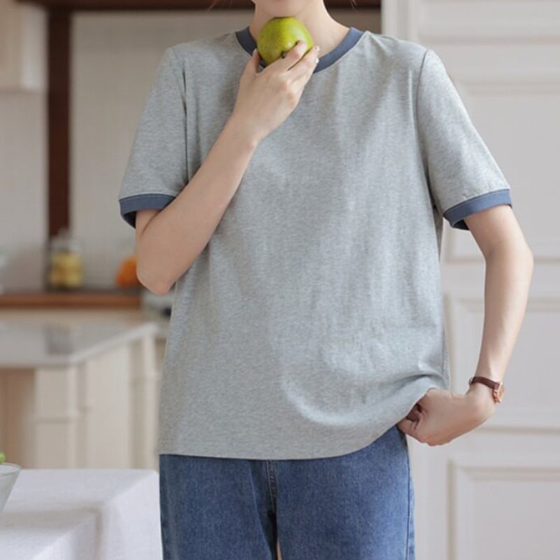 半袖リンガーTシャツ M2267