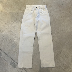 1960s LEVI'S 518 COTTON PANT WHITE W25.5