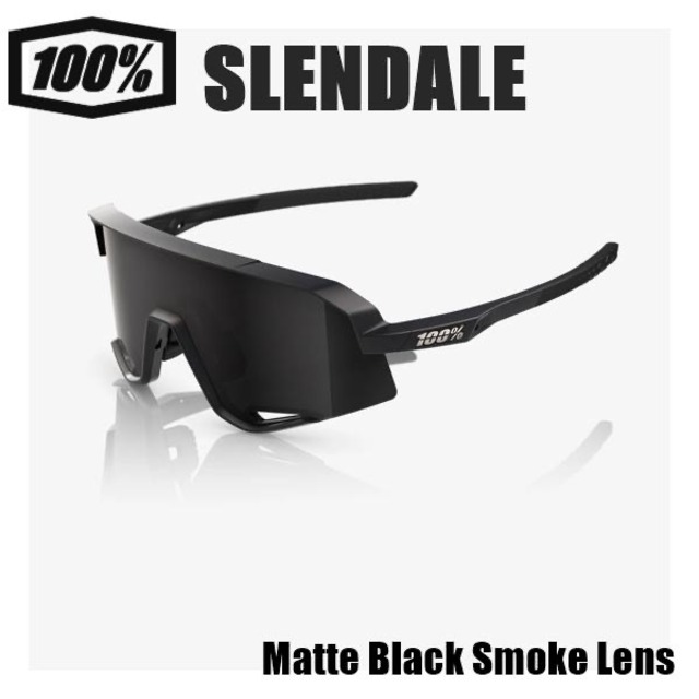 100% SLENDALE Matte Black Smoke Lens