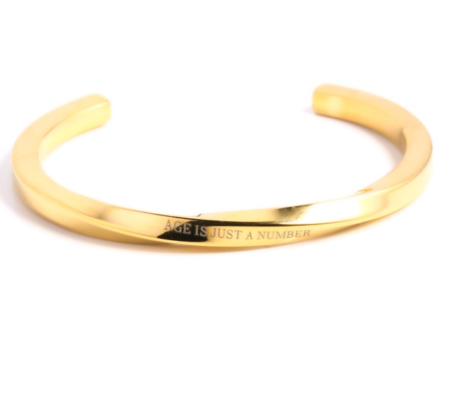 316L Surgical Stainless Bangle -GOLD