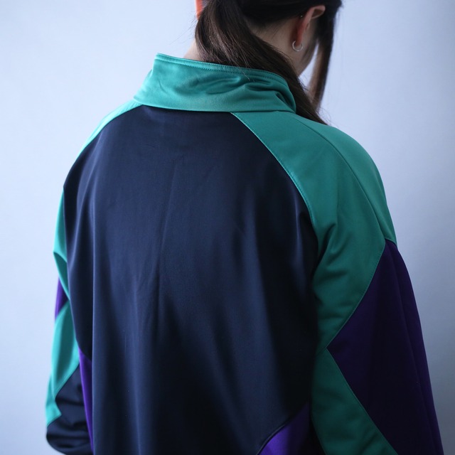 "PUMA" poison color switching design loose silhouette track jacket