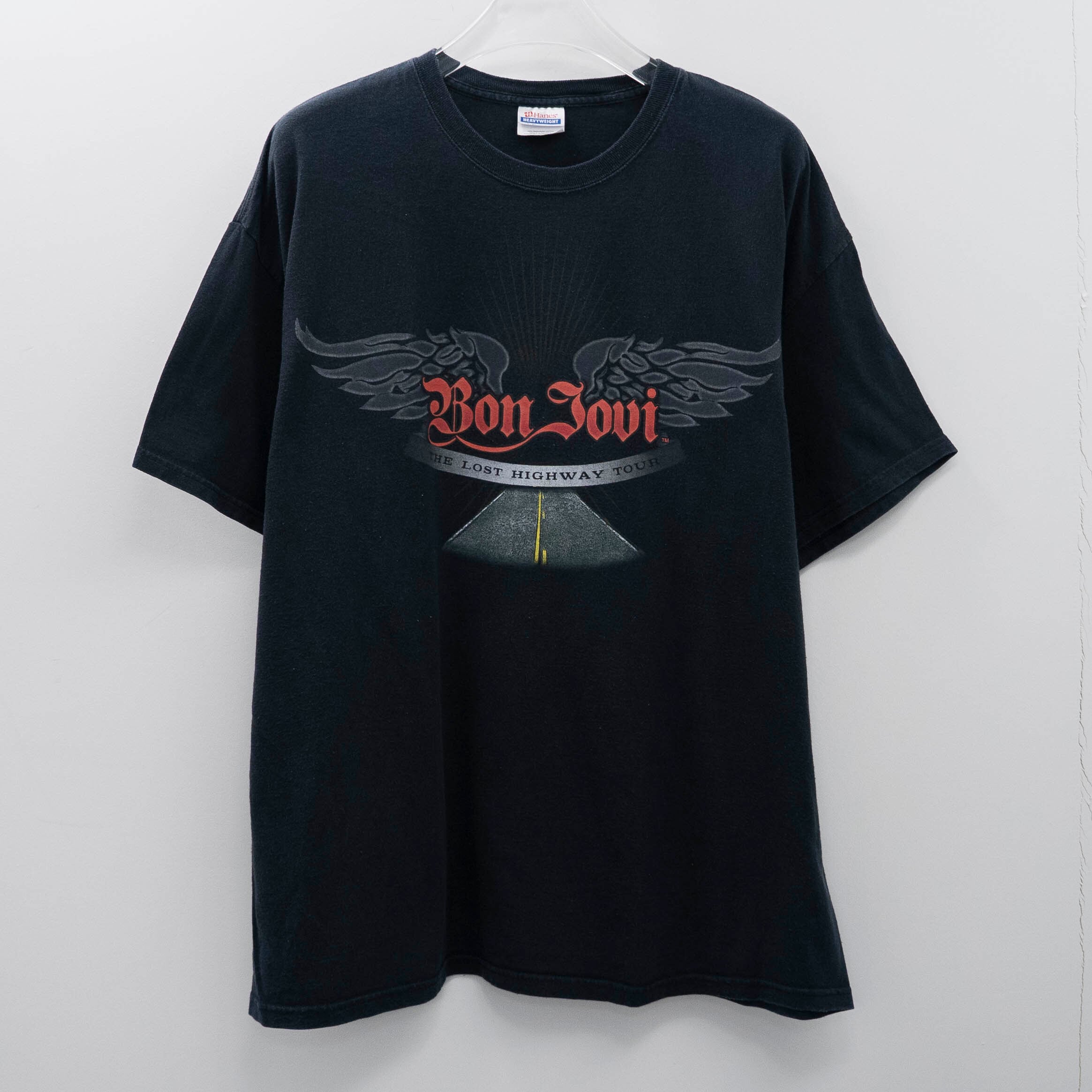 Bon Jovi " The Lost Higway Tour " Hanes 2XL 【E12-36】