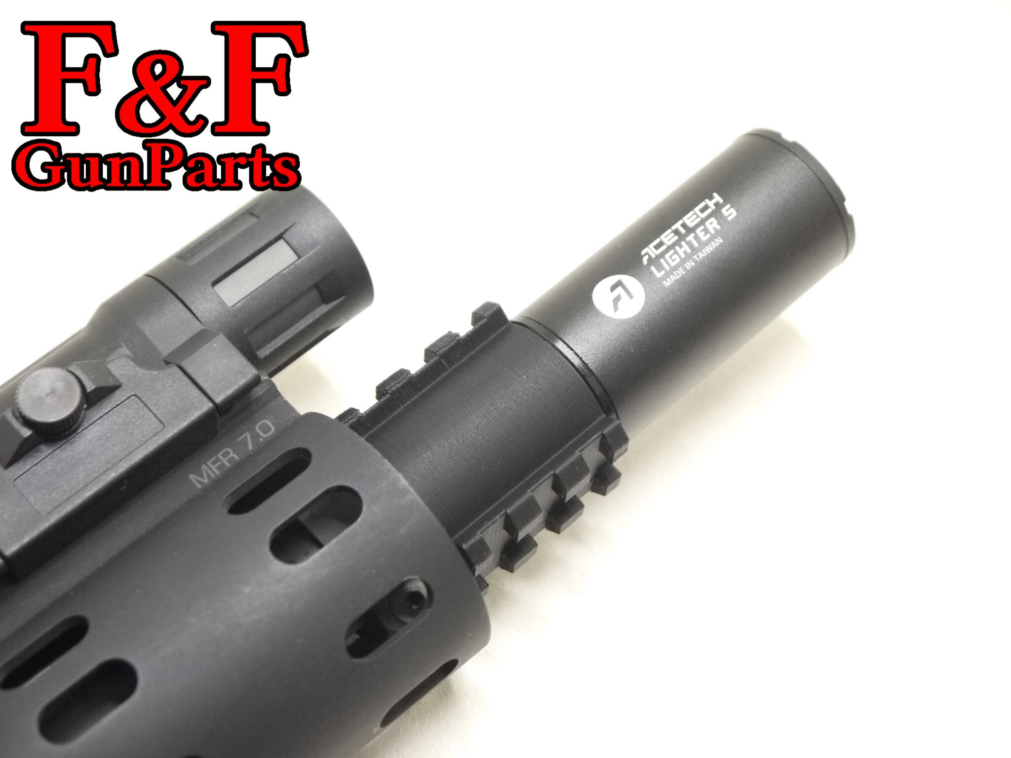 ACETECH Lighter S(11mm Ver)対応 14㎜逆ネジアダプターカバー(20mmレール付Ver)