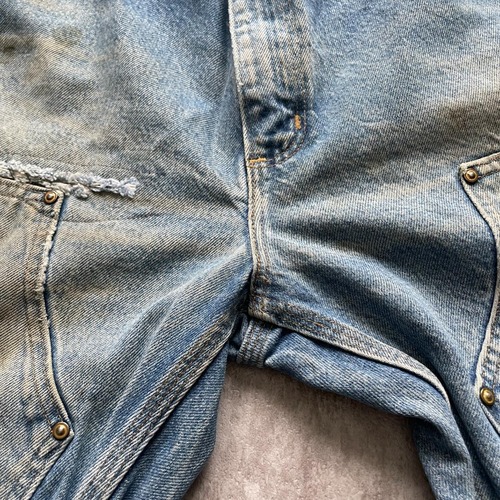 10s メキシコ製 デニム ダブルニー Carhartt W 32 L 31 詳細写真7