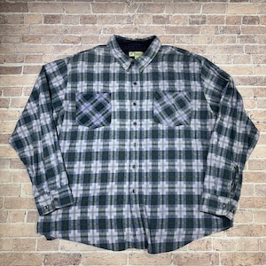 1990s HABAND PRINT FLANNEL SHIRT SIZE XL