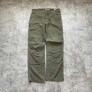 モスグリーン コットンダブルニー Carhartt 33×32