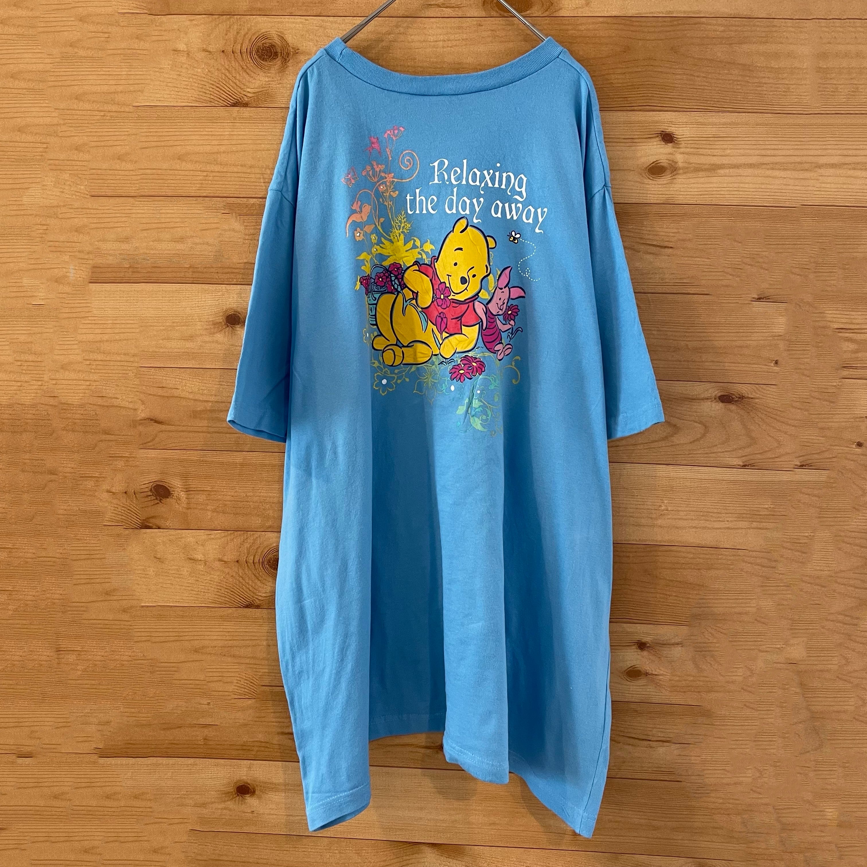 Disney】くまのプーさんTシャツ 両面プリント 超ビッグサイズ