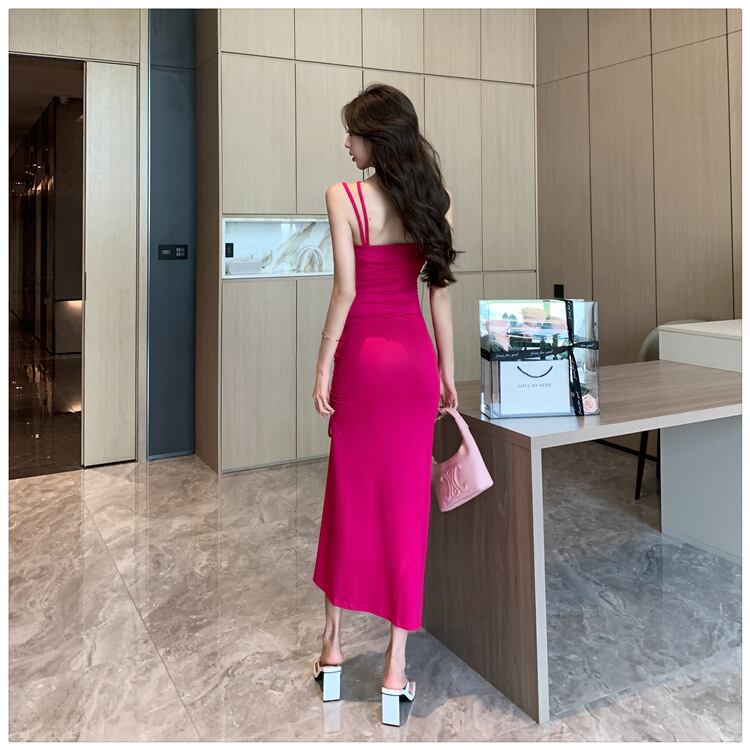 no dress Nφ dress Velvet キャミワンピース 赤 M 美品 ウールチェックキャミワンピース | DRESS | OBLI